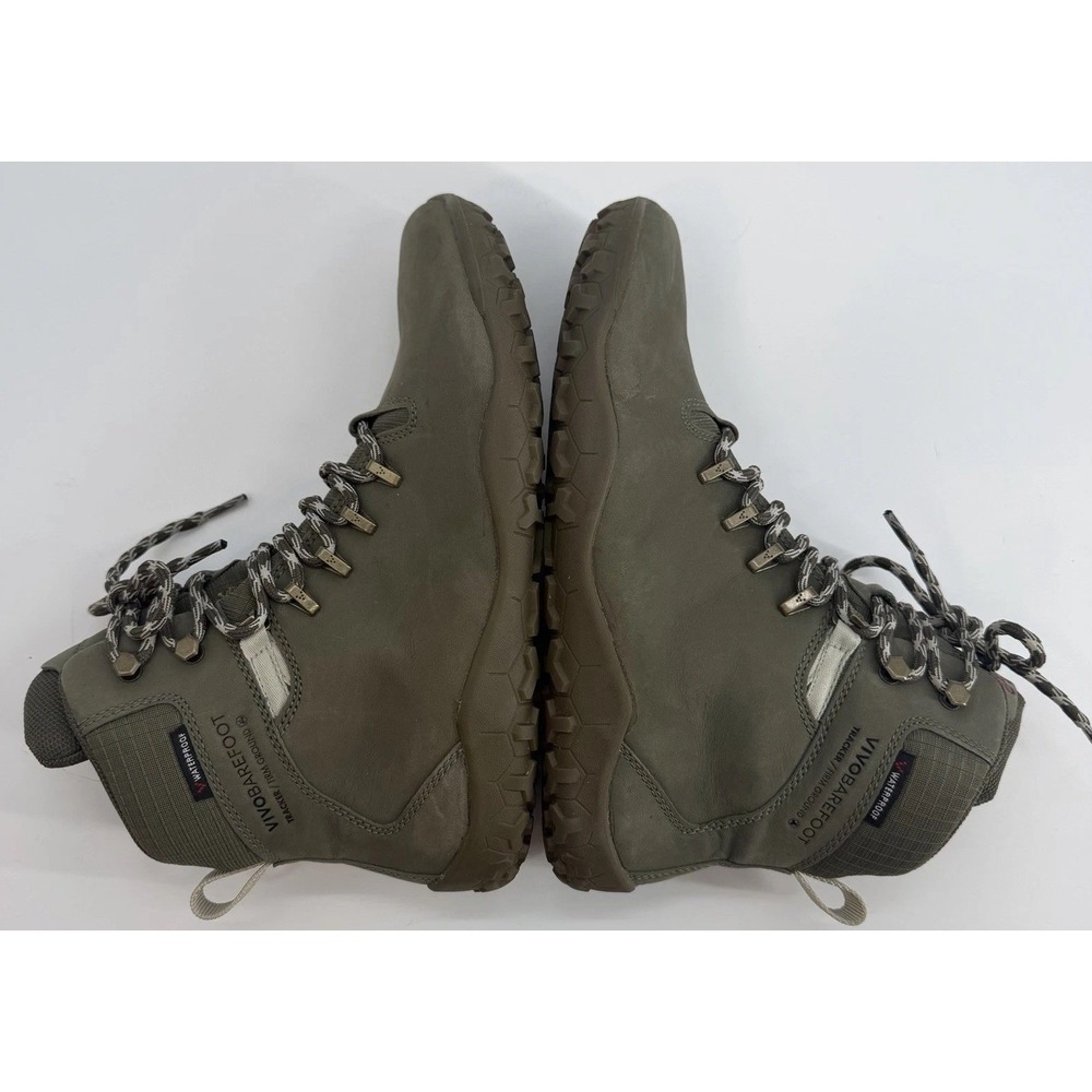 Vivobarefoot Tracker II FG Leather Barefoot Tracking Boots Green EU 41 US Mens 8 - Picture 2 of 7